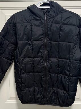 GAP Kids XL Black PrimaLoft P.U.R.E. Hooded Puffer Jacket
